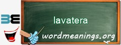 WordMeaning blackboard for lavatera